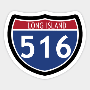 516 LONG ISLAND NEW YORK Sticker